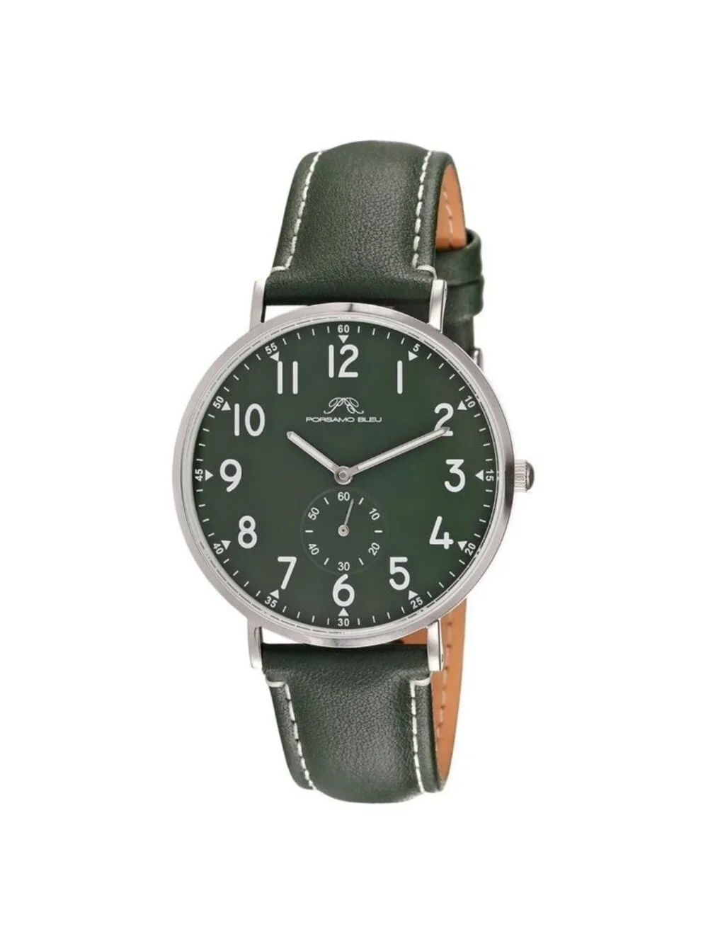 NWT Porsamo Bleu Rowan Quartz Green Dial Men's Watch